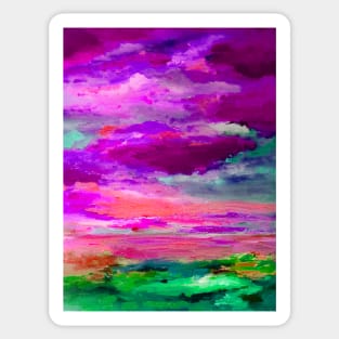 Purple Sunset Sticker